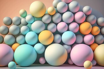 Colorful spheres background