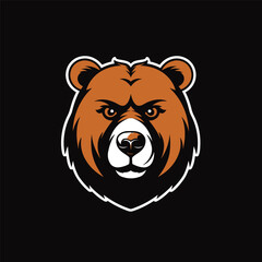 Logo Bear head mascot