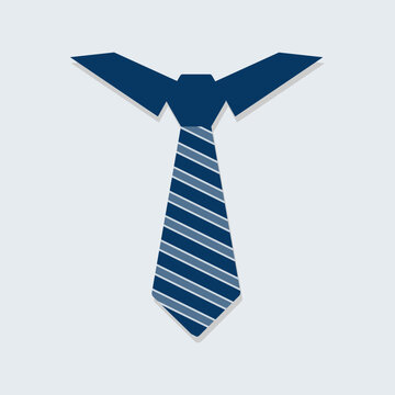 Tie Icon. Attractive and Faithfully Designed Necktie. Vector illustration