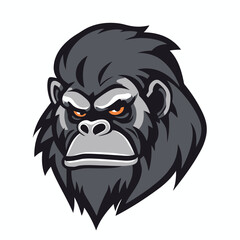 Gorilla head gaming logo esport
