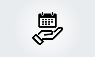 Date calendar icon. Symbol planner. Reminder organizer event signs. Business plan schedule. vector illustration