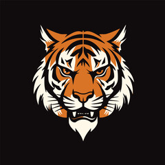 Tiger head gaming logo esport