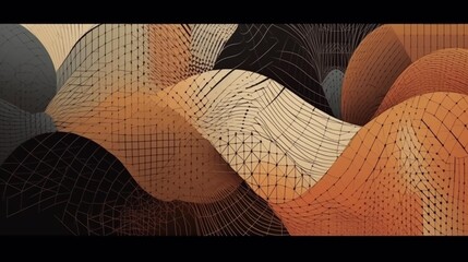 Abstract minimal background wallpaper pattern design, Generative AI