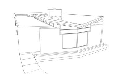 house sketch drawing