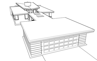 house sketch drawing