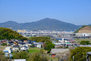 Fototapeta na wymiar 福井県敦賀市のパノラマ　リラポートからの眺望