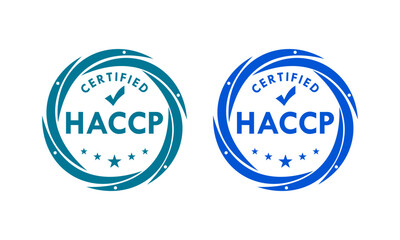 HACCP certified design logo template illustration
