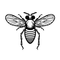 Fly vector illustration isolated on transparent background