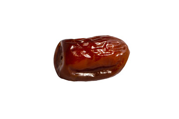 Ripe date isolated on a transparent background. Dried Jujube