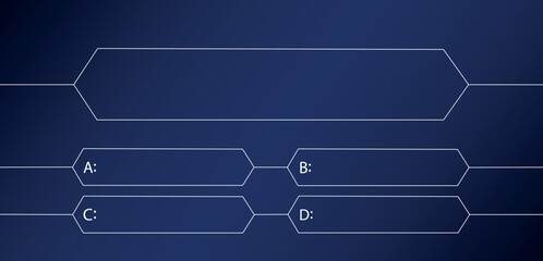Question and answers blank template. Test and quiz concept. Quiz tv game. Vector stock 