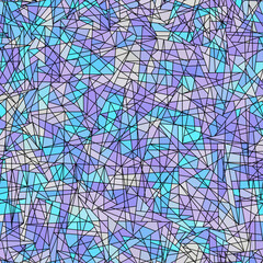 Vector seamless mosaic art pattern. Art background.