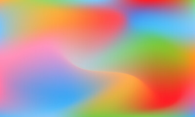 Obraz premium Soft abstract gradient mesh background of bright rainbow colors. Suitable for banner templates, book covers, albums, web pages, wallpapers. Vector graphics.