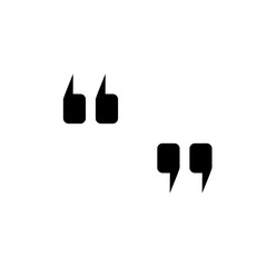 Quote icon vector logo design template