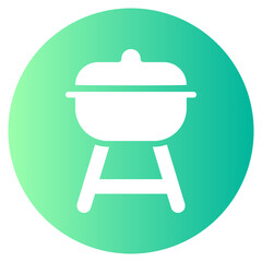 barbecue gradient icon