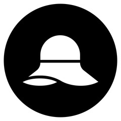 pamela hat glyph icon