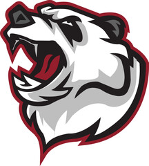 Bear Head Logo Vector Template Illustration Design. Mascot Bear Logo design Bear sport logo