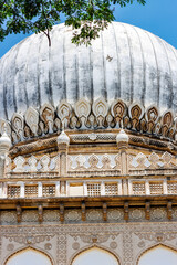 Exterior of the Qutub Shahi Tombs (Tomb of 3rd King Ibrahim Quli Qutb Shah), Hyderabad, Telangana,...