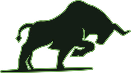 Obraz premium Bull Head Logo Vector Template Illustration Design. Mascot Bull Logo design Bull sport logo