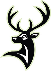 DEER Head Logo Vector Template Illustration Design. Mascot DEER Logo design DEER sport logo