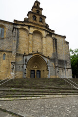 Fototapeta na wymiar Saint Mary Catholic Church in Gernika-Lumo, Basque Country, Spain