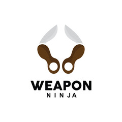 Weapon Logo, Traditional Weapon Karambit Vector, Ninja Fighting Tool Simple Design, Symbol Icon, Illustration