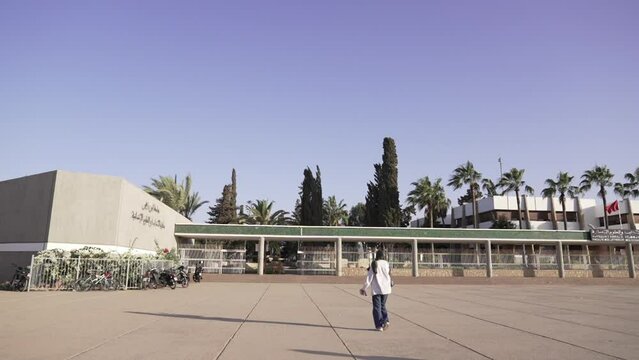 the entrance of the faculty of letters and human sciences Agadir 