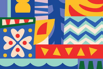 Vector abstract creative backgrounds in minimal trendy style