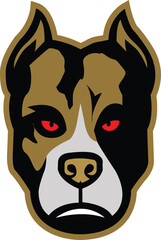 Dog Huski Head Logo Vector Template Illustration Design. Mascot Dog Logo design Dog sport logo