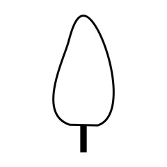 Tree icon on transparent background.