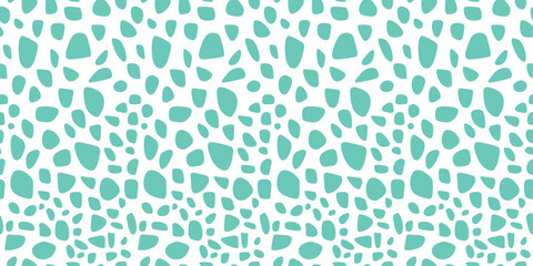 Azure leopard pattern for seamless surfaces. Seamless vector wallpaper. For print, surfaces, packaging, pillows, interior.