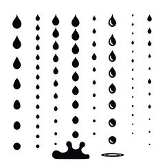 Splash Water Icon, Drop Shape, Paint Splatter, Circle Droplet Frame, Rain Bubble Silhouette, Water Splash