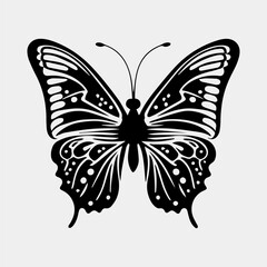 beautiful butterfly vector logo design idea isolated