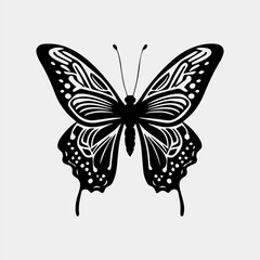 beautiful butterfly vector logo design idea isolated