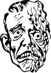 horrible melting man monster