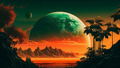 Electrical Storm Over An Alien World