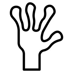 Obraz premium alien hand line 