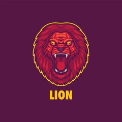 Lion logo for mascot or emblems
