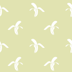 Vector abstract tropic bananas repeating pattern background.