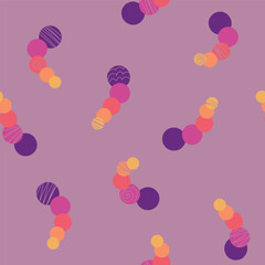 Vector abstract geometric circles repeating pattern background.