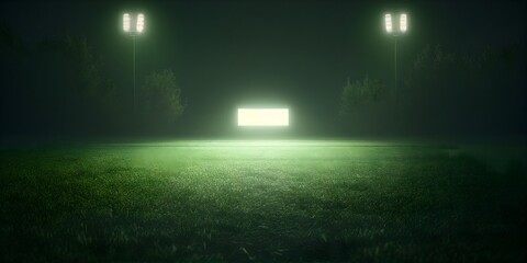 soccer field,digital illustration generative AI