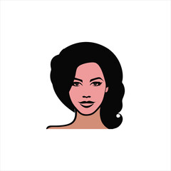 A nice girl vector art work.