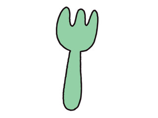 green fork