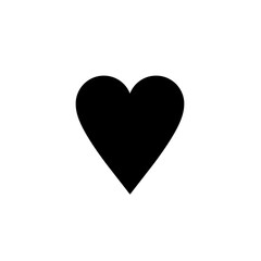 Heart icons are black in color