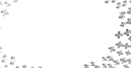 Blurred sale background.  - 3D percent rain illlustration