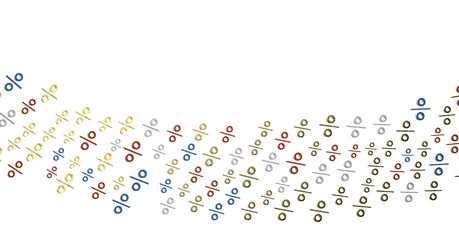 percent rain shopping digital in 3d. - 3D percent rain illlustration