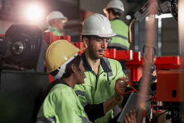 Experienced robotic technicians automate, set up, and access to a welding, lifting process via a...