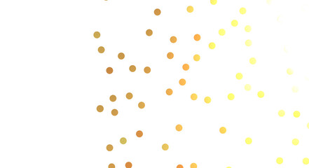 Golden serpentine confetti on transparent background. luxury isolated