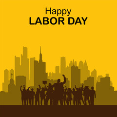 labor day lettering vector.suitable for card, banner, or poster