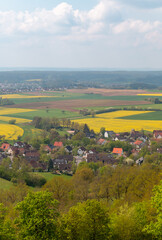 Bamberg countryside with spring fields
