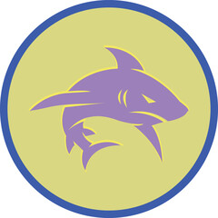 Shark Fish Head Logo Vector Template Illustration Design. Mascot Fish Logo design Fish sport logo